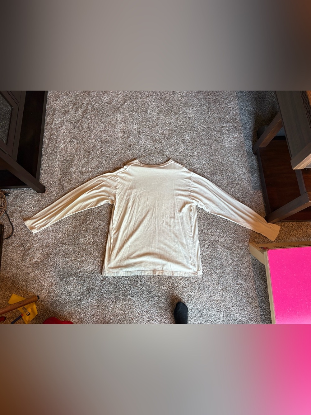 Columbia Cream Crewneck Long Sleeve Top - Picture 4 of 4